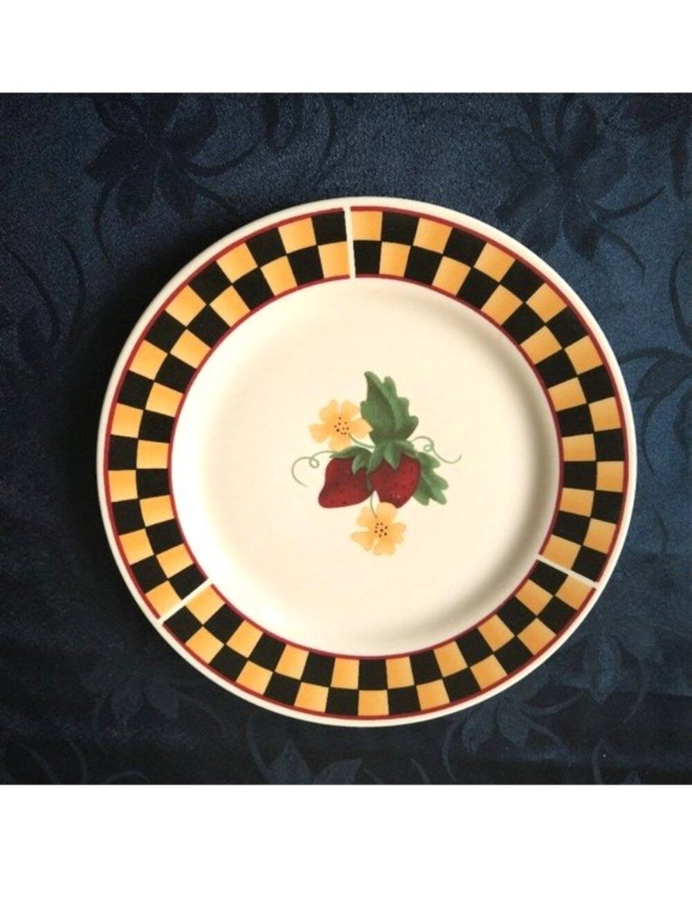 PLATE Majesticware Stoneware Sakura Summer Strawberry 8" 1999 Beck Replacement